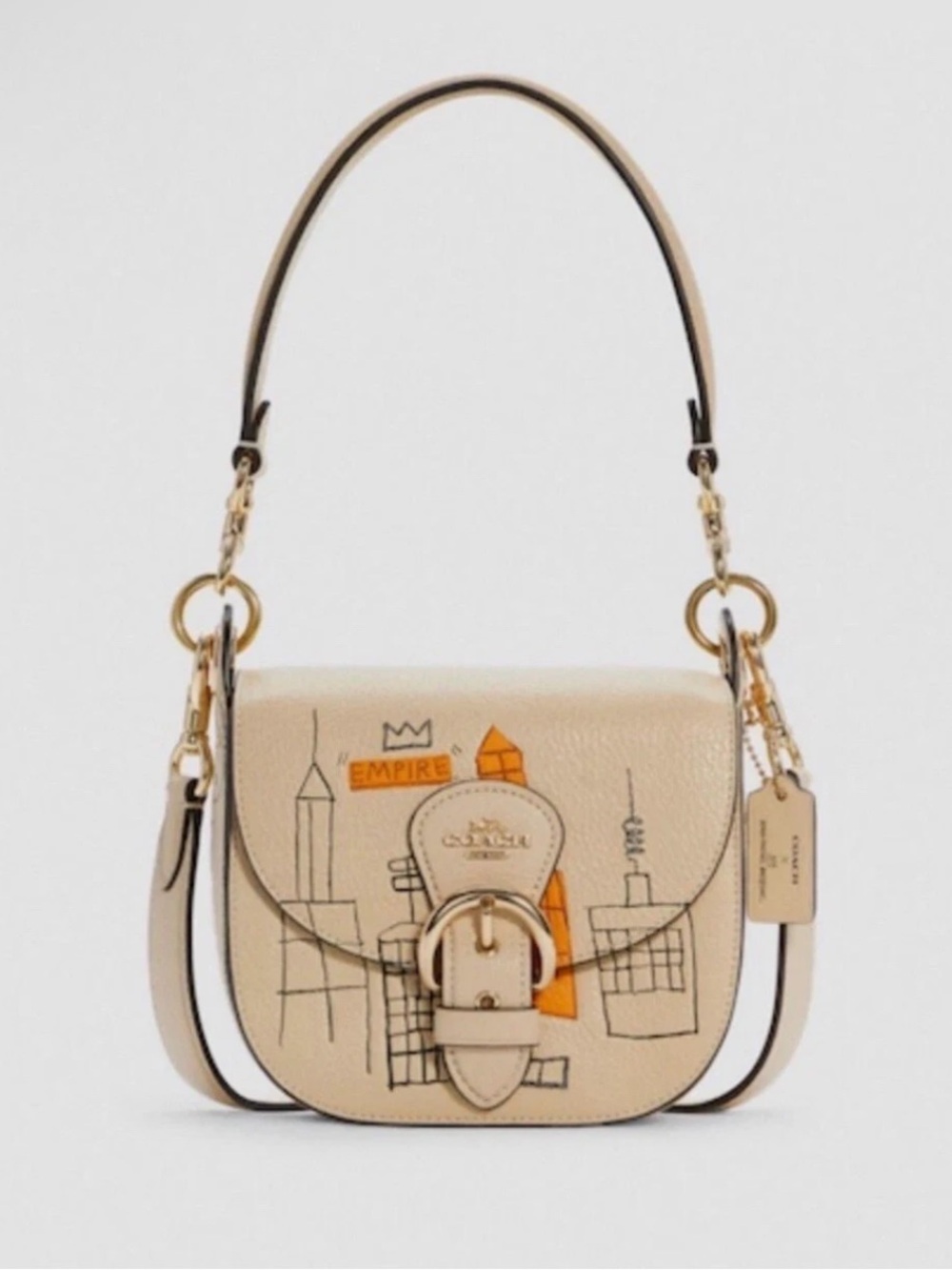 Coach x Jean-Michel Basquiat Kleo Saddle Crossbody